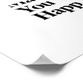 Do More Of What Makes You Happy" Minimalist Poster (Hoek)