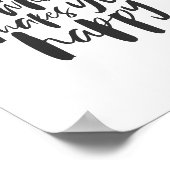 Do more of what makes you happy - Motivational Art Poster (Hoek)