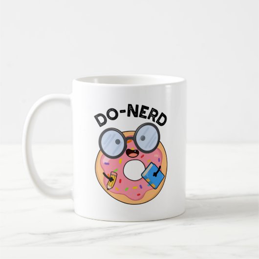 Do-nerd Funny Nerdy Donut Pun Koffiemok (Links)