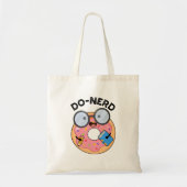 Do-nerd Funny Nerdy Donut Pun Tote Bag (Voorkant)