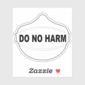 Do No Harm mask vinyl sticker (Vel)