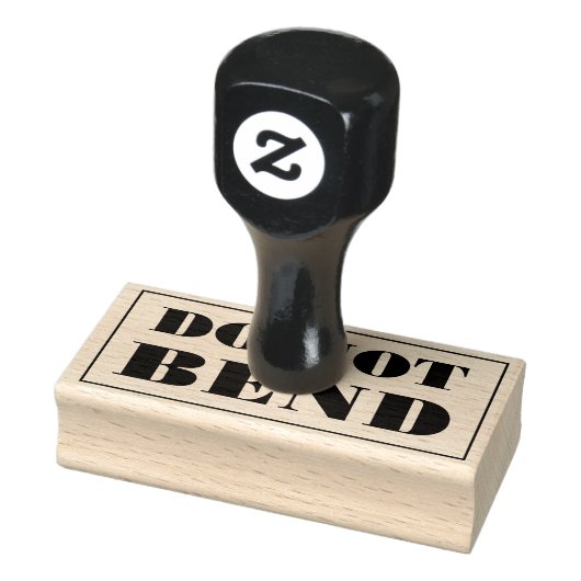 Do Not Bend Artwork Paper Envelope Message Rubberstempel (Stempel)