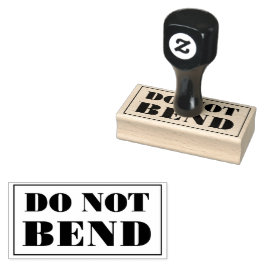 Do Not Bend Artwork Paper Envelope Message Rubberstempel