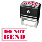 Do Not Bend Artwork Paper Envelope Message Zelfinktende Stempel (In situ)