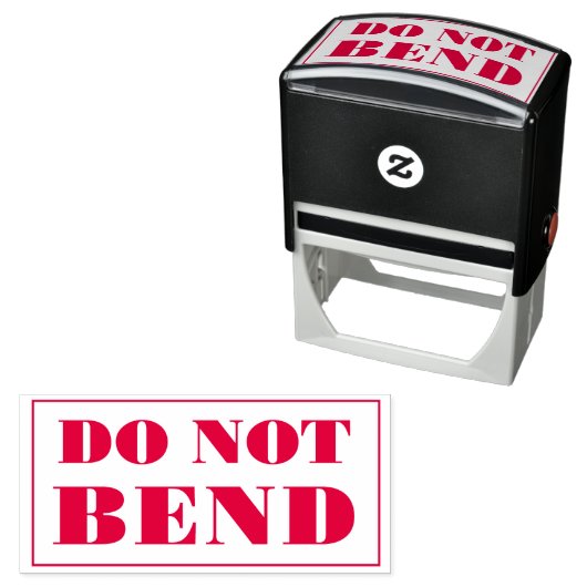Do Not Bend Artwork Paper Envelope Message Zelfinktende Stempel (In situ)