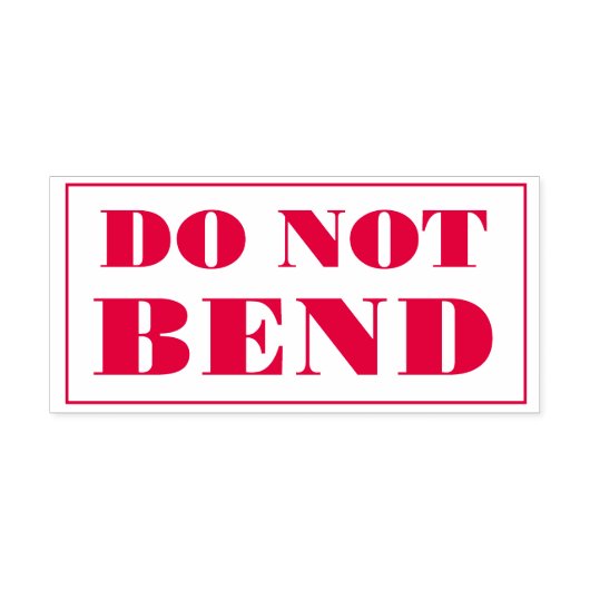 Do Not Bend Artwork Paper Envelope Message Zelfinktende Stempel (Design)