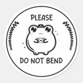 Do Not Bend please, frog postman sticker sheet (Voorkant)
