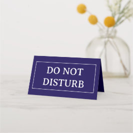 DO NOT DISTURB | 4" x 3.5" Folded Place Card Plaatskaartje