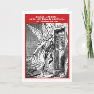 Do Not Disturb Angel of Death Funny Passover Card Kaart