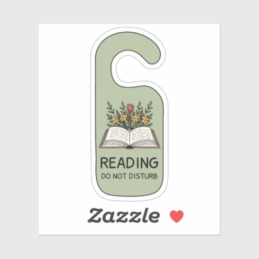 Do Not Disturb Book Lover Bookish Reading  Sticker (Vel)