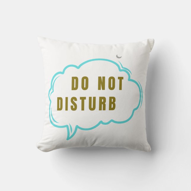 Do Not Disturb Cozy Sleep Blanket – Moon Cloud Rel Kussen (Voorkant)