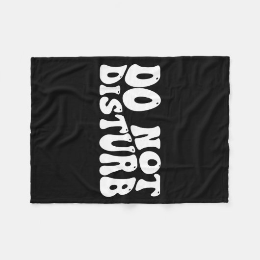 Do Not Disturb  Fleece Deken (Voorkant (Horizontaal))