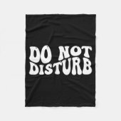 Do Not Disturb Fleece Deken (Voorkant)