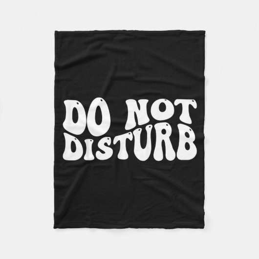 Do Not Disturb Fleece Deken (Voorkant)