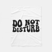Do Not Disturb  Fleece Deken (Voorkant)