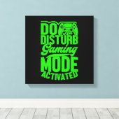 Do Not Disturb-gamemodus geactiveerde canvasprint Canvas Afdruk (Insitu (Houten vloer))