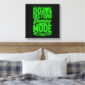 Do Not Disturb-gamemodus geactiveerde canvasprint Canvas Afdruk (Insitu (Slaapkamer))