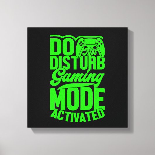 Do Not Disturb-gamemodus geactiveerde canvasprint Canvas Afdruk (Voorkant)