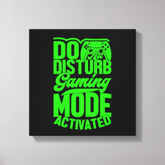 Do Not Disturb-gamemodus geactiveerde canvasprint Canvas Afdruk (Voorkant)