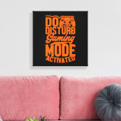 Do Not Disturb Gaming Mode Geactiveerde Canvasprin Canvas Afdruk (Insitu (Woonkamer))