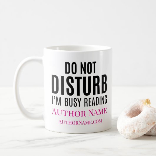 Do Not Disturb I'm Reading Koffiemok (Met donut)