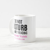Do Not Disturb I'm Reading Koffiemok (Voorkant links)