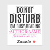 Do Not Disturb I'm Reading Sticker (Vel)
