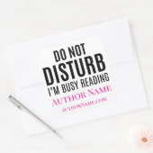 Do Not Disturb I'm Reading Vierkante Sticker (Envelop)