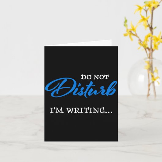 Do Not Disturb - I'm Writing Kaart (Gele Bloem)