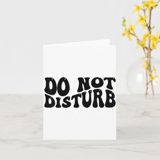 Do Not Disturb Kaart (Gele Bloem)