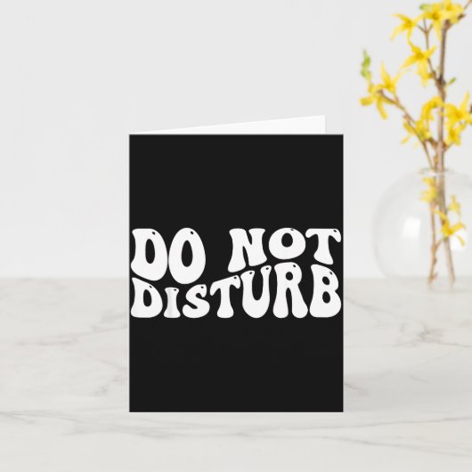 Do Not Disturb Kaart (Gele Bloem)