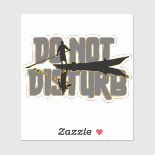 Do Not Disturb – Peaceful Solitude Boat Design Sticker (Vel)