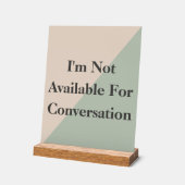 Do Not Disturb Quiet Please Productivity Acryl Bord (Hoek)