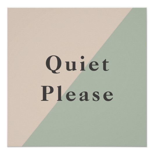 Do Not Disturb Quiet Space Productivity Perfect Poster (Voorkant)