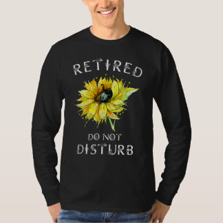 Do Not Disturb  Retirement  For Women Retired Cat T-shirt