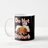 Do Not Disturb Wiener Dog Funny Dachshund Pajamas  Koffiemok (Links)