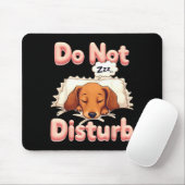 Do Not Disturb Wiener Dog Funny Dachshund Pajamas Muismat (Met muis)