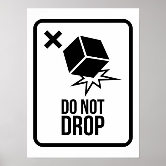 Do not drop poster (Voorkant)