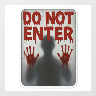 👉 DO NOT ENTER Halloween Raamsticker