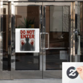 👉 DO NOT ENTER Halloween Raamsticker (Kantoordeur)