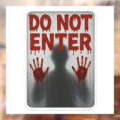 👉 DO NOT ENTER Halloween Raamsticker (Vel 2)