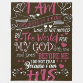 Do Not Fear" Religious Fleece Blanket (Voorkant)