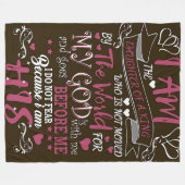 Do Not Fear" Religious Fleece Blanket (Voorkant (Horizontaal))