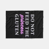 Do Not Feed The Princess Gluten  Fleece Deken (Voorkant (Horizontaal))