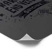 Do Not Give In To The War Within End Veteran Suici Poster (Hoek)