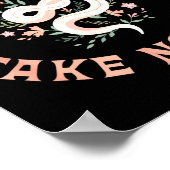 Do Not Harm Take No Funny Sarcastic Quotes Sarcasm Poster (Hoek)