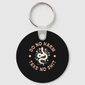 Do Not Harm Take No Funny Sarcastic Quotes Sarcasm Sleutelhanger (Voorkant)