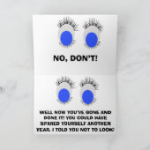 DO NOT LOOK BIRTHDAY CARD KAART (Binnen)