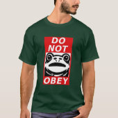 Do Not Obey - Frog 🐸 Free Portland T-Shirt (Voorkant)