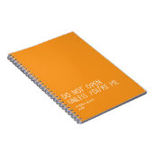 Do Not Open Unless You’re Me Notebook – Funny  Notitieboek (Rechterzijde)